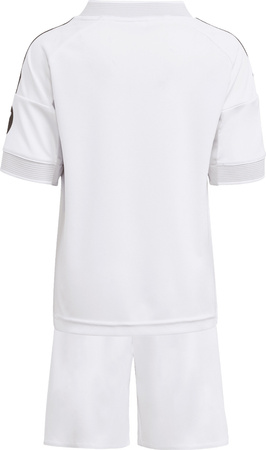 Zestaw dzięciecy komplet sportowy koszulka spodenki adidas Real Madrid 25/26 Home biały JN8870