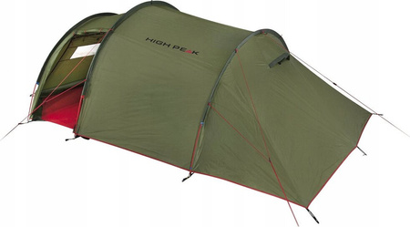 Namiot High Peak Falcon 4 LW oliwkowo-czerwony 10334