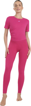 Legginsy damskie 4F FNK F369 różowe 4FWAW25TFTIF369 54S