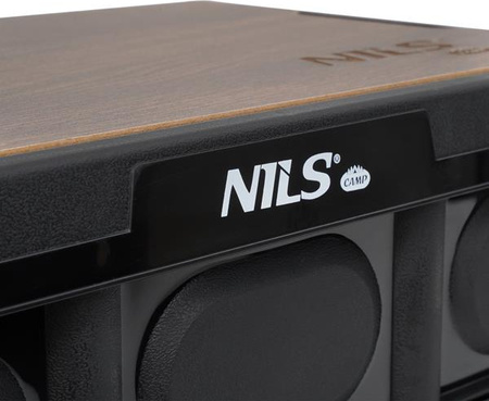 Składana skrzynia kempingowa turystyczna z funkcją stołu szafki 2w1 20l Nils Camp NCB4005