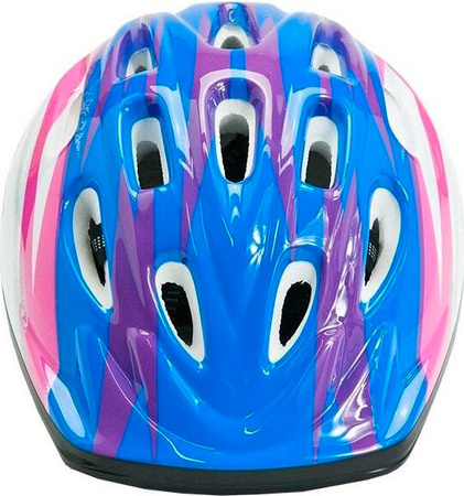 Kask rowerowy na rolki deskorolkę Allright Junior niebiesko-różowy rozmiar S 48 - 52 cm