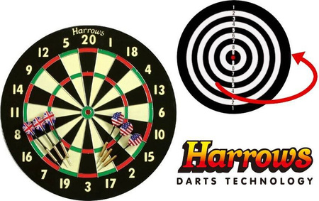 Tarcza Harrows Champion Family Paper Dart Game dwustronna