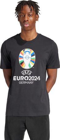 Koszulka męska adidas Euro24 czarna IT9291