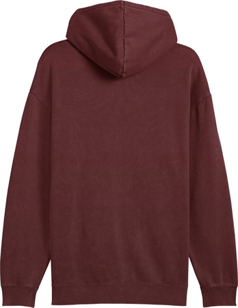 Bluza męska Puma ESS Elevated Relaxed Wash Hoodie bordowa 688049 96