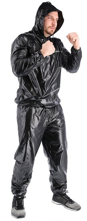 Sauna dres kombinezon odchudzający wyszczuplający HMS DSS12 czarny