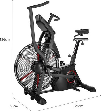 Rower treningowy powietrzny do ćwiczeń stacjonarny commercial HMS MP5420