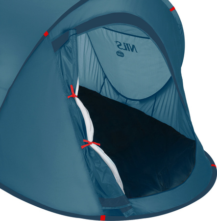 Namiot kempingowy turystyczny samorozkładający Nils camp NC3743 niebieski 220x120x95cm