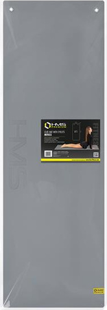 Mata do ćwiczeń fitness z otworami HMS premium MFK03 180x60x1,5 cm szaro-czarna