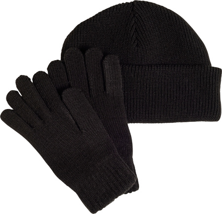 Komplet dla dzieci adidas czapka rękawiczki czarny JP2783