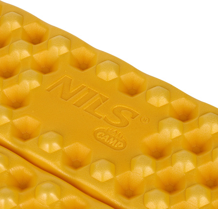 Karimata mata turystyczna do siedzenia składana NC17105 Nils camp żółta 40x30x2cm
