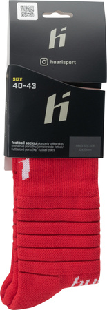 Getry piłkarskie Huari Lony Socks uniseks rozmiar 40-43 czerwone