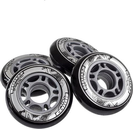 Kółka Nils Extreme PU 70x24 82a czarne 4 sztuki
