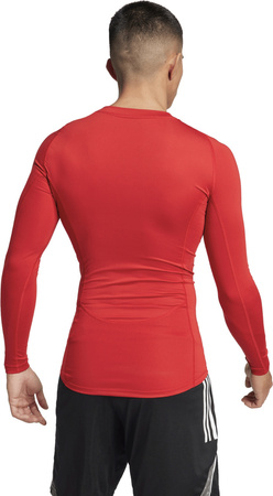 Koszulka męska adidas Techfit Long Sleeve Tee czerwona JP2926