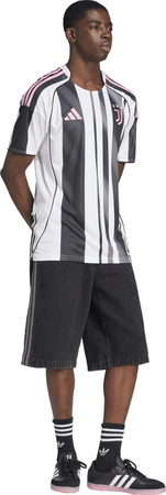 Koszulka męska adidas Juventus Home 25/26 biało-czarna JJ4320