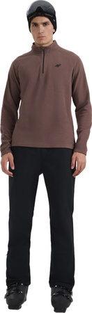 Bluza polarowa męska 4F M065 brązowa 4FWAW25UFLEM065 80S