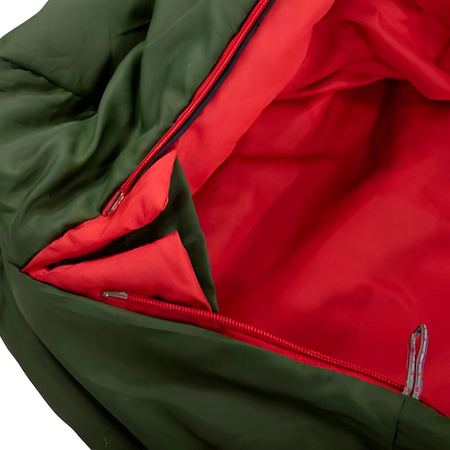 Śpiwór turystyczny mumia High Peak Pak 1000 Eco wymiary 220x80x50 cm