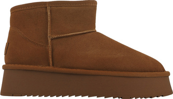 Buty damskie skórzane Solo Soprani Couture Hugh Platform jasny brąz SSW421P05 02