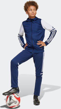 Bluza dla dzieci adidas Squadra 25 Hoodie granatowo-biała JD4800