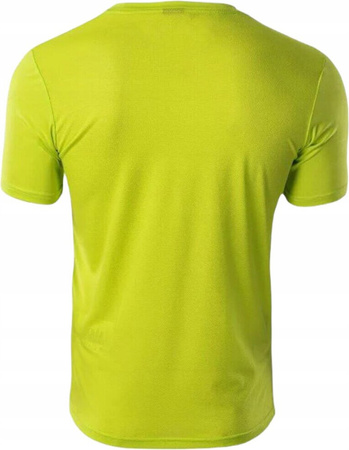 Męska koszulka z krótkim rękawem treningowa Hi-tec Sibic zielona rozmiar XXS