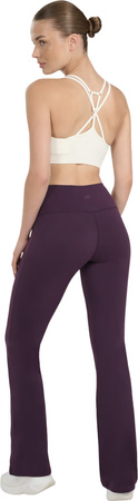 Legginsy damskie 4F CAS F1195 ciemny fiolet 4FWAW25TTROF1195 50S