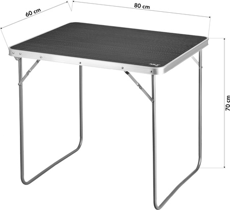 Stół kempingowy turystyczny składany Nils Camp NC3401 ciemnoszary 80x60x70 cm