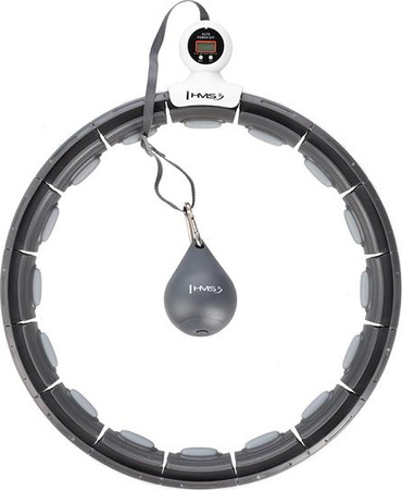 Hula hop z magnesem i obciążnikiem licznik koło HMS hhm15 czarne