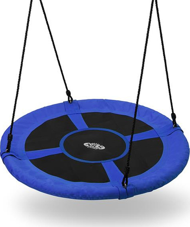 Bocianie gniazdo huśtawka Nils Camp NB5031 niebieskie średnica 100 cm