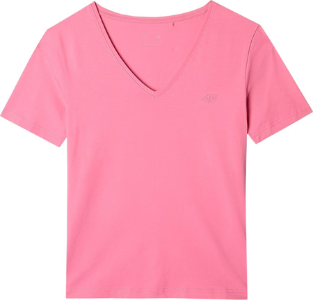 Koszulka damska 4F F1649 różowa 4FWAW24TTSHF1649 54S