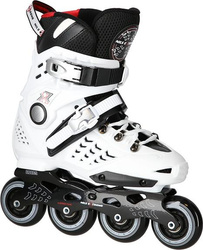 Łyżworolki rolki Nils Extreme slalomowe NA20001 ABEC-9 białe rozmiar 35
