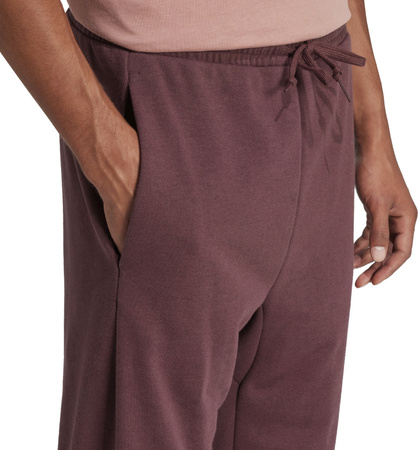 Spodnie męskie adidas Essentials Big Logo French Terry bordowe JE8972