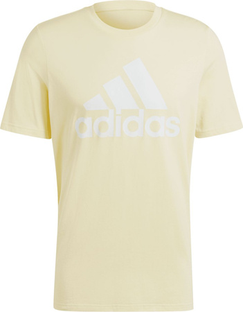 Koszulka męska adidas Essentials Single Jersey Big Logo Tee żółta IX0135