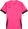 Koszulka męska Puma teamGoal Matchday Jersey różowo-czarna 705747 27