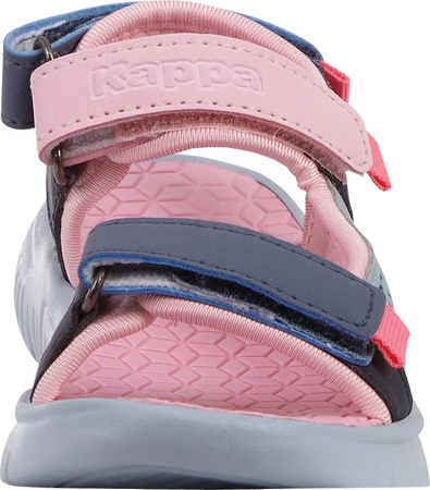 Sandały trekkingowe turystyczne dla dzieci Kappa Kana MF różowo-szare 260886MFK 6117