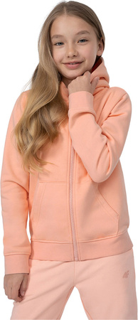 Bluza dla dziewczynki 4F brzoskwiniowa 4FJSS23TSWSF216 65S