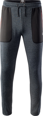 Męskie Spodnie Risan  black melange/black/spicy orange rozmiar S