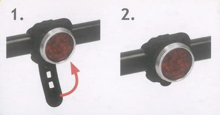 Tylne światło rowerowe 3 led smd Dunlop ładowanie usb