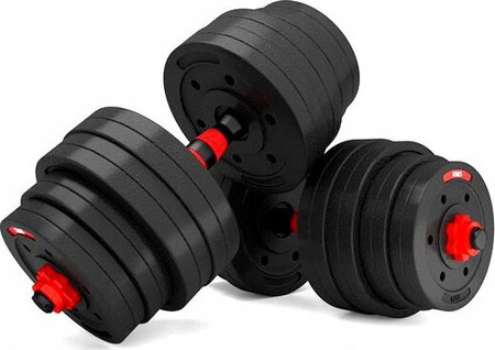 Sztanga gryf z obciążeniem sztangielki / hantle kompozyt HMS SGP40 40 kg