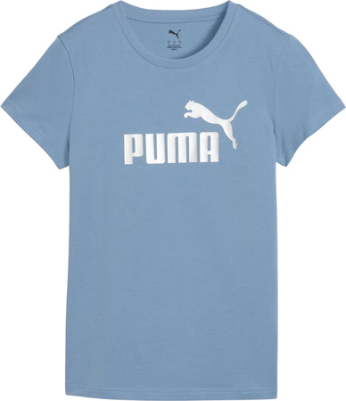 Koszulka damska Puma Ess Metallic No.1 Logo niebieska 631536 34