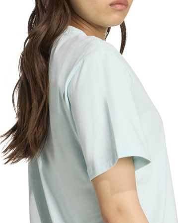 Koszulka damska adidas Essentials Small Logo Cotton jasnoniebieska JY4965