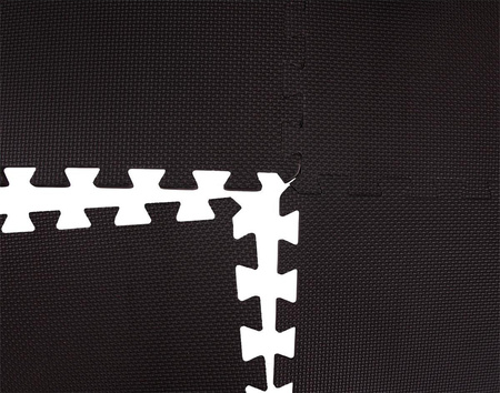 Mata puzzle piankowa Enero Eva 60 cm x 60 cm x 1 cm 4 szt. czarna 1007380