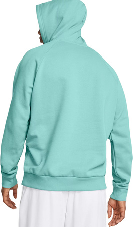 Bluza męska Under Armour Rival Fleece Hoodie miętowa 1379757 482