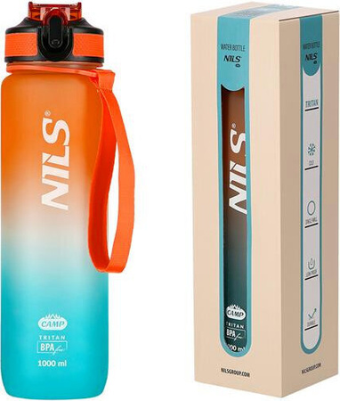 Butelka tritanowa Nils camp ncd68 pomarańczowo-niebieska