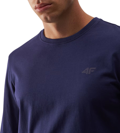 Koszulka męska Longsleeve 4F M375 granatowa 4FWMM00TLONM375 31S