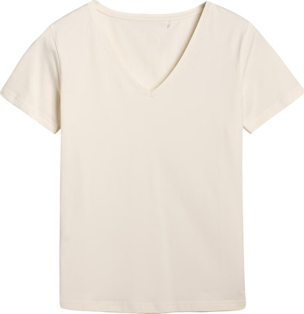 Koszulka damska 4F F1990 złamana biel 4FWSS25TTSHF1990 11S