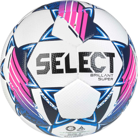 Piłka nożna Select Brillant Super Fifa 5 Quality Pro v24 biało-niebieska 18542
