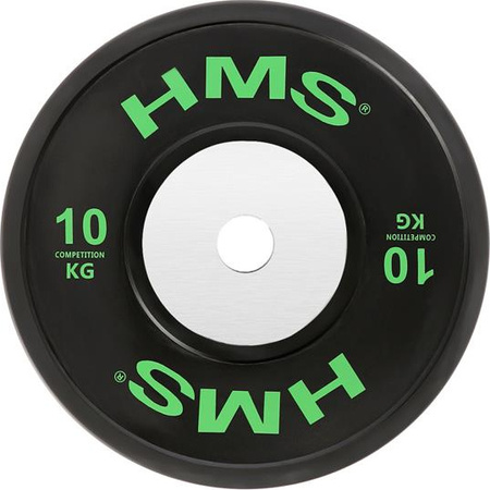  Talerz olimpijski stalowy ogumowany bumper BTBR10 HMS 10 kg 