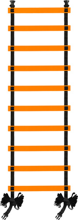 Drabinka treningowa gimnastyczna 10 szczebli SMJ sport DT10-4M-O pomarańczowa 4m