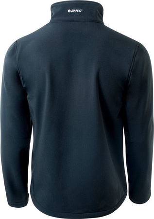 Męska kurtka przejściowa softshell Hi-Tec Lingen membrana 8000 czarna rozmiar XXL