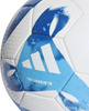 Piłka nożna adidas Tiro League Thermally Bonded biało-niebieska HT2429
