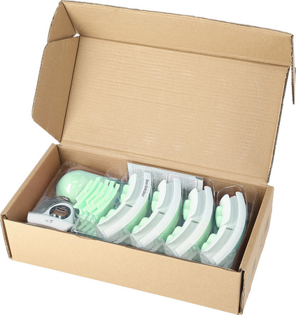 Hula hop z wypustkami i obciążnikiem licznik HMS hhw06 zielone